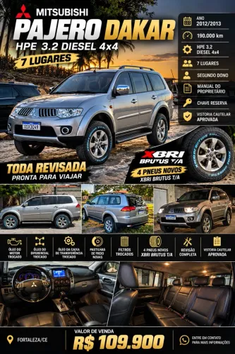 Mitsubishi Pajero Dakar HPE 3.2 4X4 T.I Dies 5P AUT 2013