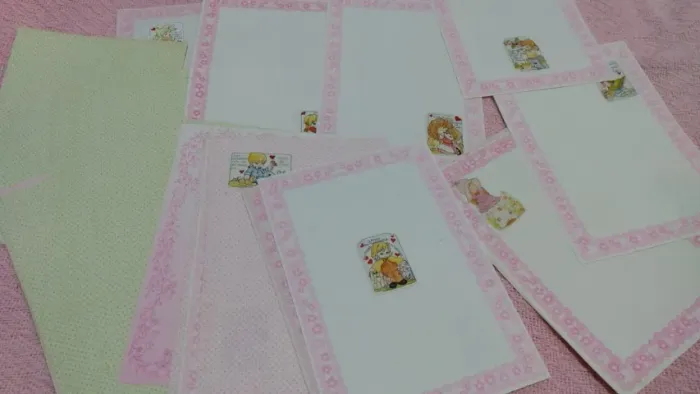 Lote de papel e carta antigo 25 pps