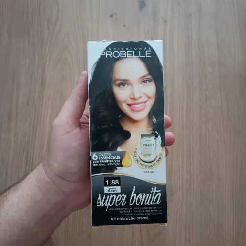 Tinta para cabelo preto tabaco 1.88 novo lacrado tintura coloração