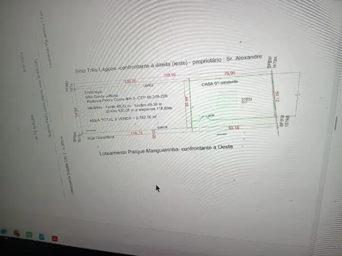VENDE-SE TERRENO NO MURILO TEIXEIRA CIDADE COM 5.782 M² - Frente para a Rodovia Pedro Cost