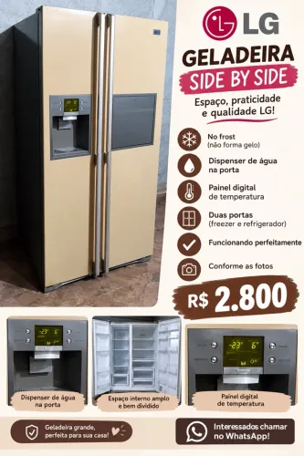 GELADEIRA LG SIDE BY SIDE