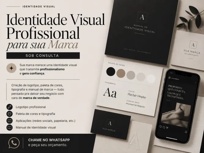 Identidade Visual Profissional para sua Marca - Sob Consulta