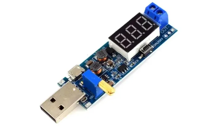 Fonte DC-DC 5v a 3.3v/12v saída ajustável dc 1.2v-24v Boost buck step up/ COD-AM641 Módulo