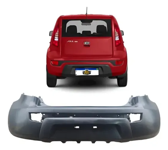 Parachoque Traseiro Kia Soul 2009 2010 2011 2012 Mold Fixa