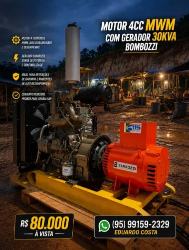 MOTORES E GERADORES DISPONIVEIS ?