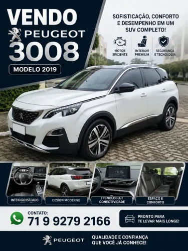 Peugeot 3008 Griffe Pack 1.6 Turbo 16V 5P Aut. 2019