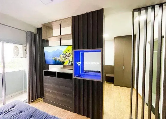 Studio com 1 quarto, 45 m² - venda por R$ 440.000 ou aluguel por R$ 3.595/mês - Jardim Amé