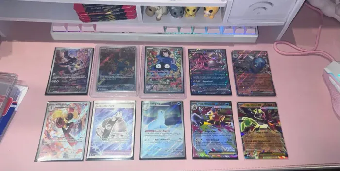 promoção lote de cartas pokémon 10 cartas