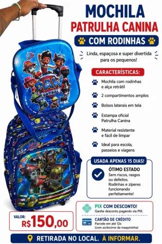 Mochila Patrulha Canina