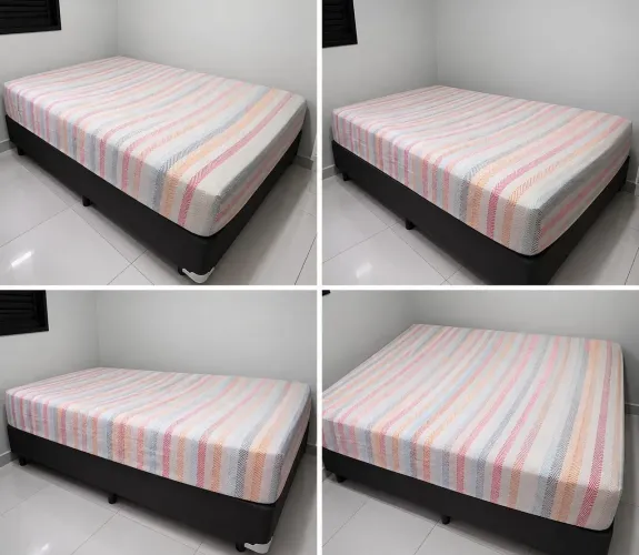 Cama box e colchão - Casal