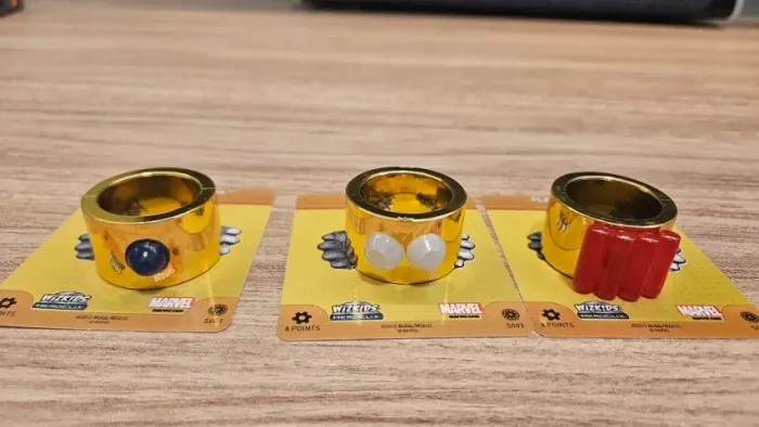 Lote Heroclix 3 Super Chases Anéis Mandarim Com Cartas