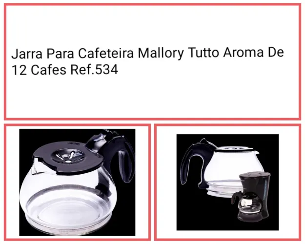 Jarra para cafeteira 