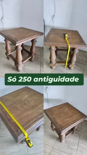 Mesinha Antiguidade madeira boa medida 54×54 linda desapego só 250 reais 