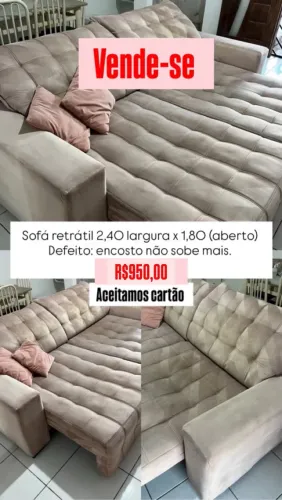 Sofá retrátil usado