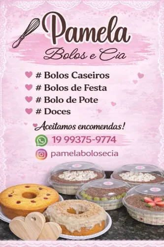 Bolos de festas e caseiros