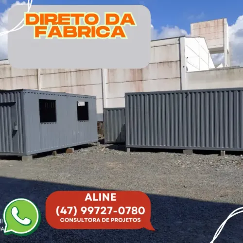 Container para obra 3 metros e 6 metros para obras e construções