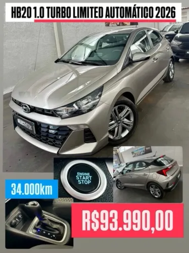 Hyundai HB20 Limited 1.0 TB Flex 12V Aut. 2026