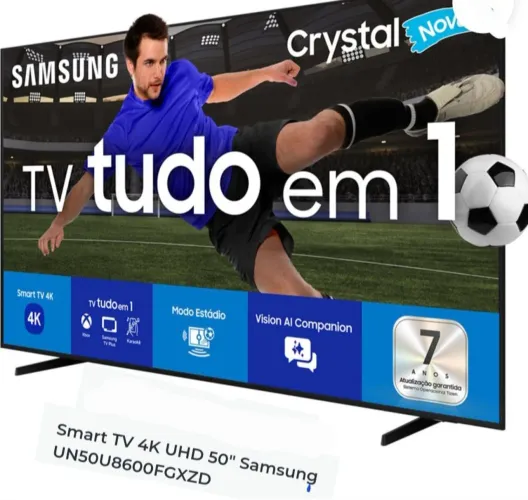 Tv Samsung Smart 4k Cristal 50" N.fiscal e na garantia na caixa R$1.690,00