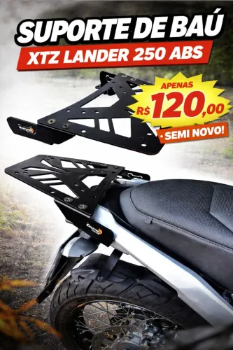 SUPORTE DE BAÚ XTZ LANDER 250 ABS (2019 a 2022) - SEMI NOVO