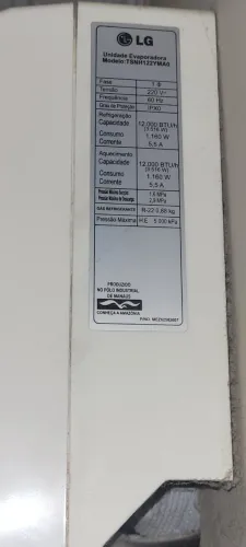 Ar-condicionado 12btus LG sem gás 