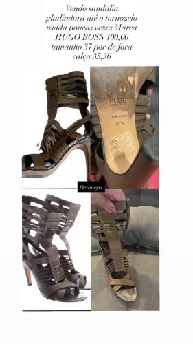 Sandália Gladiadora Hugo Boss