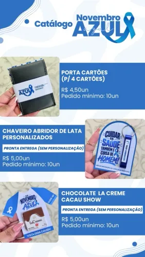 Brindes novembro azul