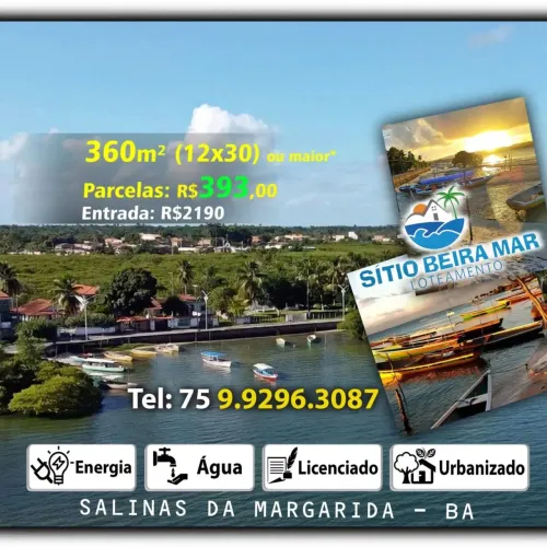 Terreno Lotes Urbanizados, p/Morar ou Lazer, Sítio Beira Mar - na praia, Chácara