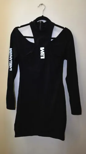 vestido manga comprida labellamafia