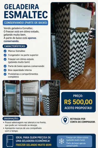 Geladeira Esmaltec