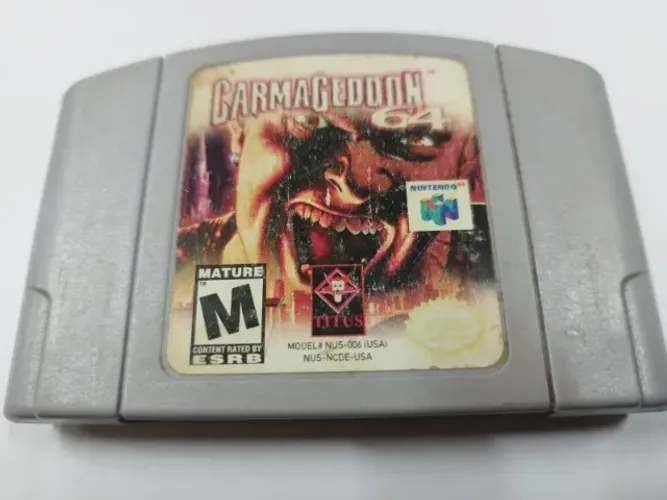 Carmageddon 64 N64 Original Nintendo Cartucho Fita Usado