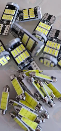 Par de lâmpada LED pingo / T10 e torpedo