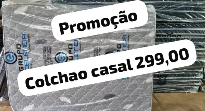 Colchao casal novo