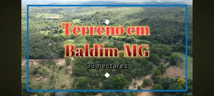 Vendo terreno com 33 hectares em Baldim - MG