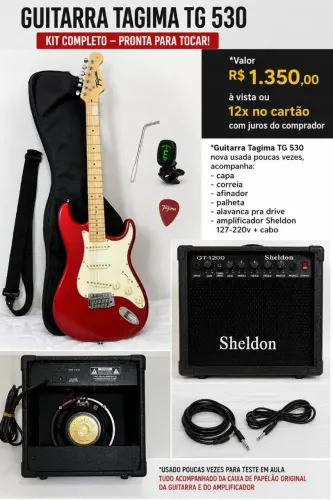 Guitarra Tagima TG-530 vermelha