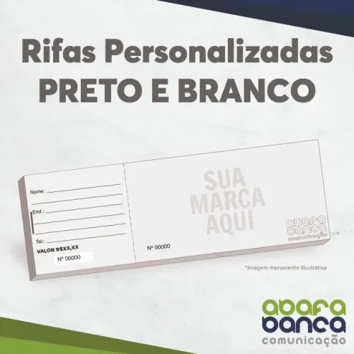Rifa 1000 Bilhetes Personalizados