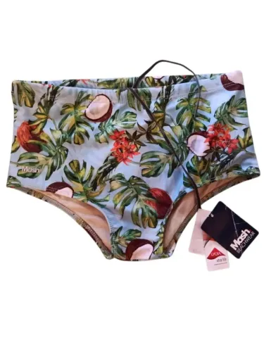 sunga mash beachwear tamanho M estampa cocos Nova na etiqueta