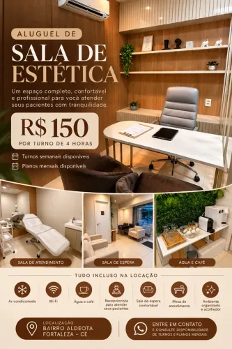 Aluguel de Sala de Estética Mobiliada na Aldeota