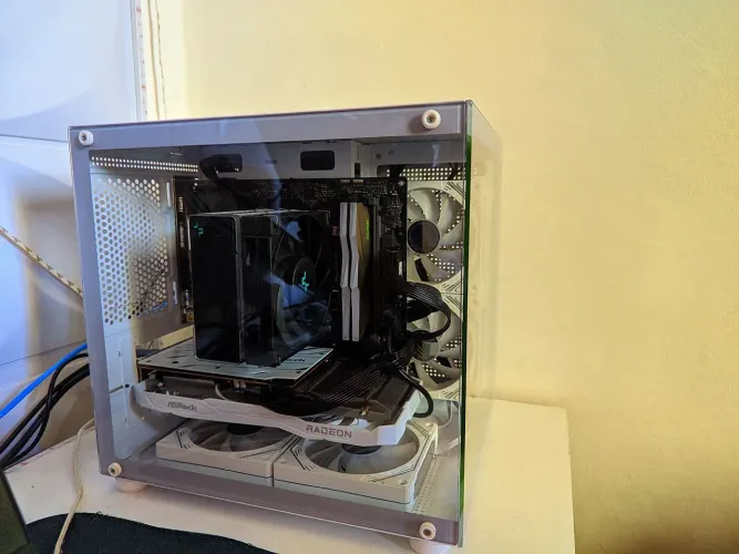 Gabinete gamer aquário completo