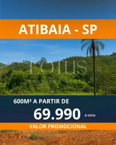 ATIBAIA COM PARCELAS QUE CABEM NO BOLSO