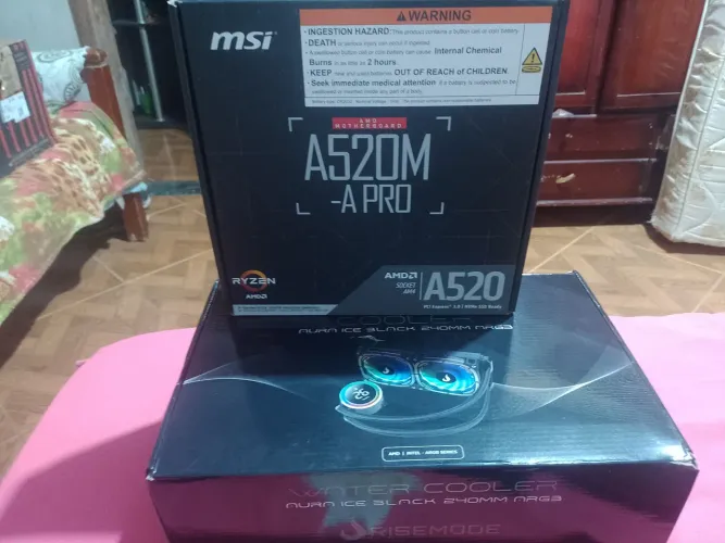 Vendo placa mãe e Water cooler 
