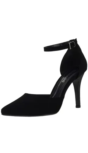 Sapato Scarpin Feminino Bico Fino Salto Agulha Sitiletto Shekinah Saia e Blusa Confortavel