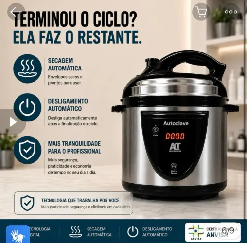 Vendo autoclave nova nunca usada