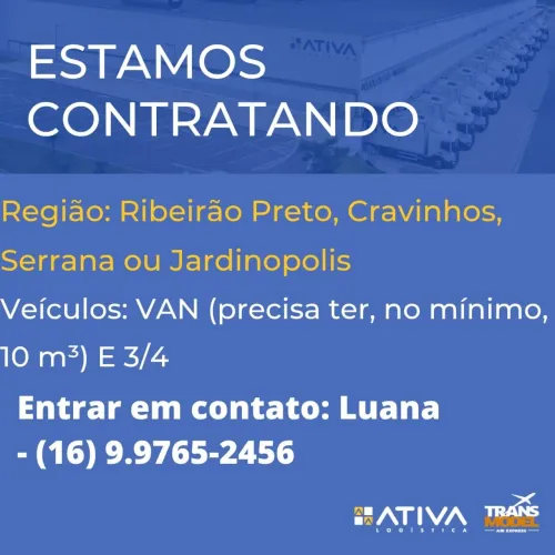 Agrega-se Truck, Toco, 3/4 e Van