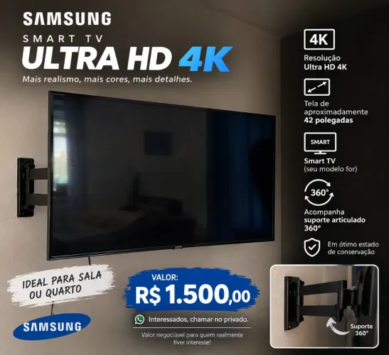 TV SAMSUNG ULTRA HD 4K (43 polegadas)