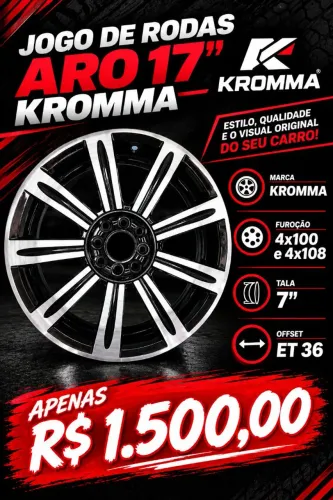 Jogo de rodas aro 17" Kromma