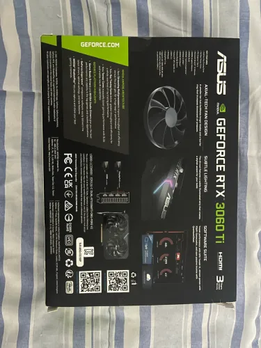 Placa de video Rtx 3060 ti 8gb asus mini oc