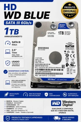 HD 1TB SATA III WD BLUE