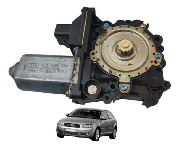 Motor Vidro Dianteiro Esquerdo Audi A3 2001 A 2005