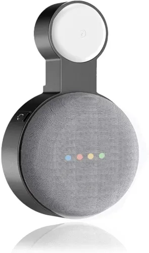 Google Nest Mini com suporte 2a geração - assistente voz casa escritório quarto sala