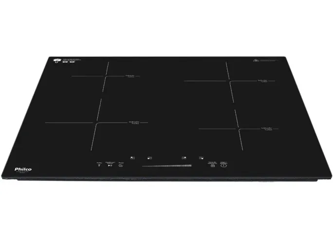 Cooktop de Inducao 4 Bocas Philco Turbo Touch Preto PCT40P - 220V